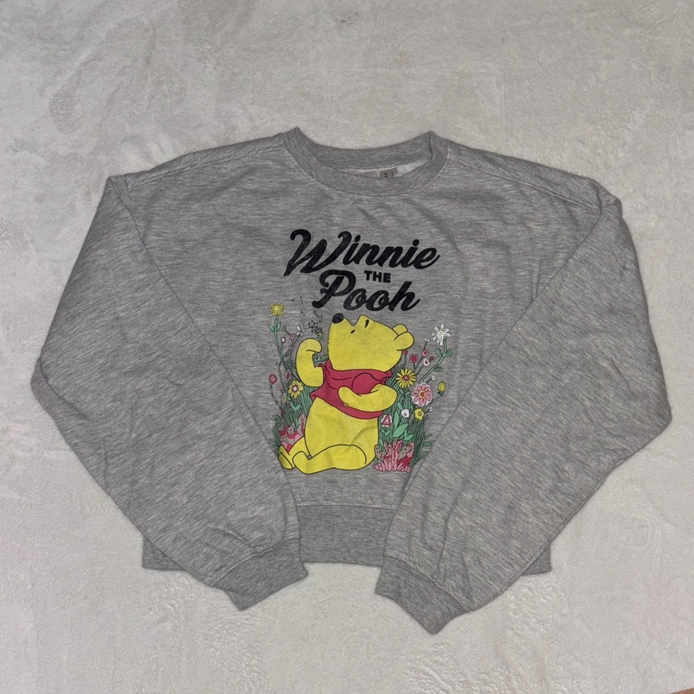 Disney Gray Winnie the Pooh Sweater